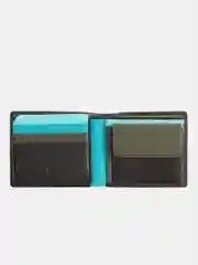 Коричневый цветной кожаный кошелёк DuDuBags серии Tullio
