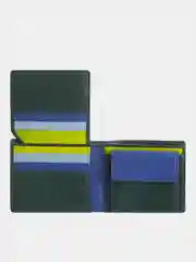 Зеленый цветной кожаный кошелёк DuDuBags серии Tullio