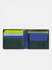 Зеленый цветной кожаный кошелёк DuDuBags серии Tullio