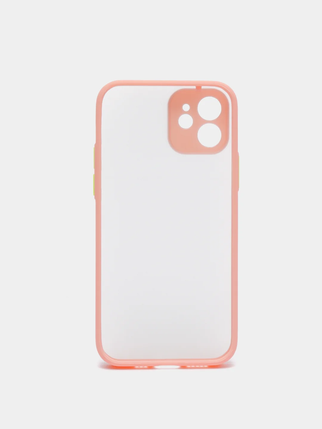 Конфетный чехол iPhone 12 матовый, с цветными кнопками