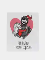 Серый мини открытка