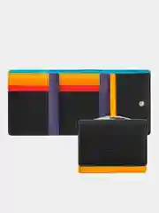 Черный кожаный кошелёк DuDuBags серии Corsica