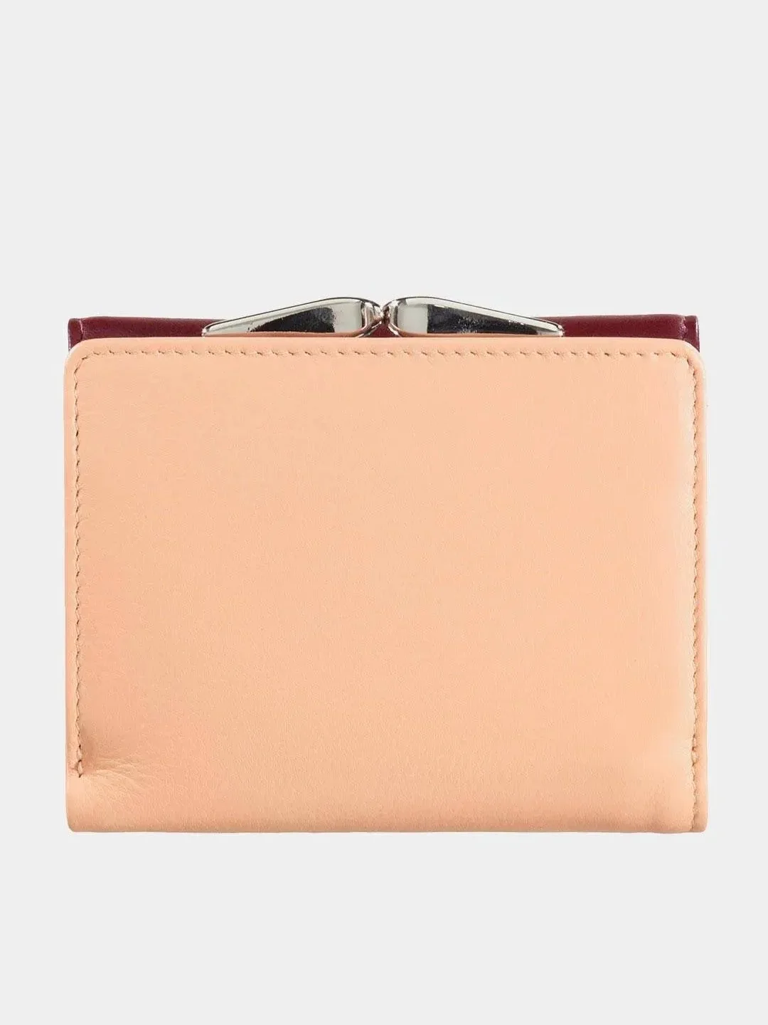 Бордовый кожаный кошелёк DuDuBags серии Corsica