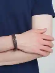 Коричневый браслет мужской