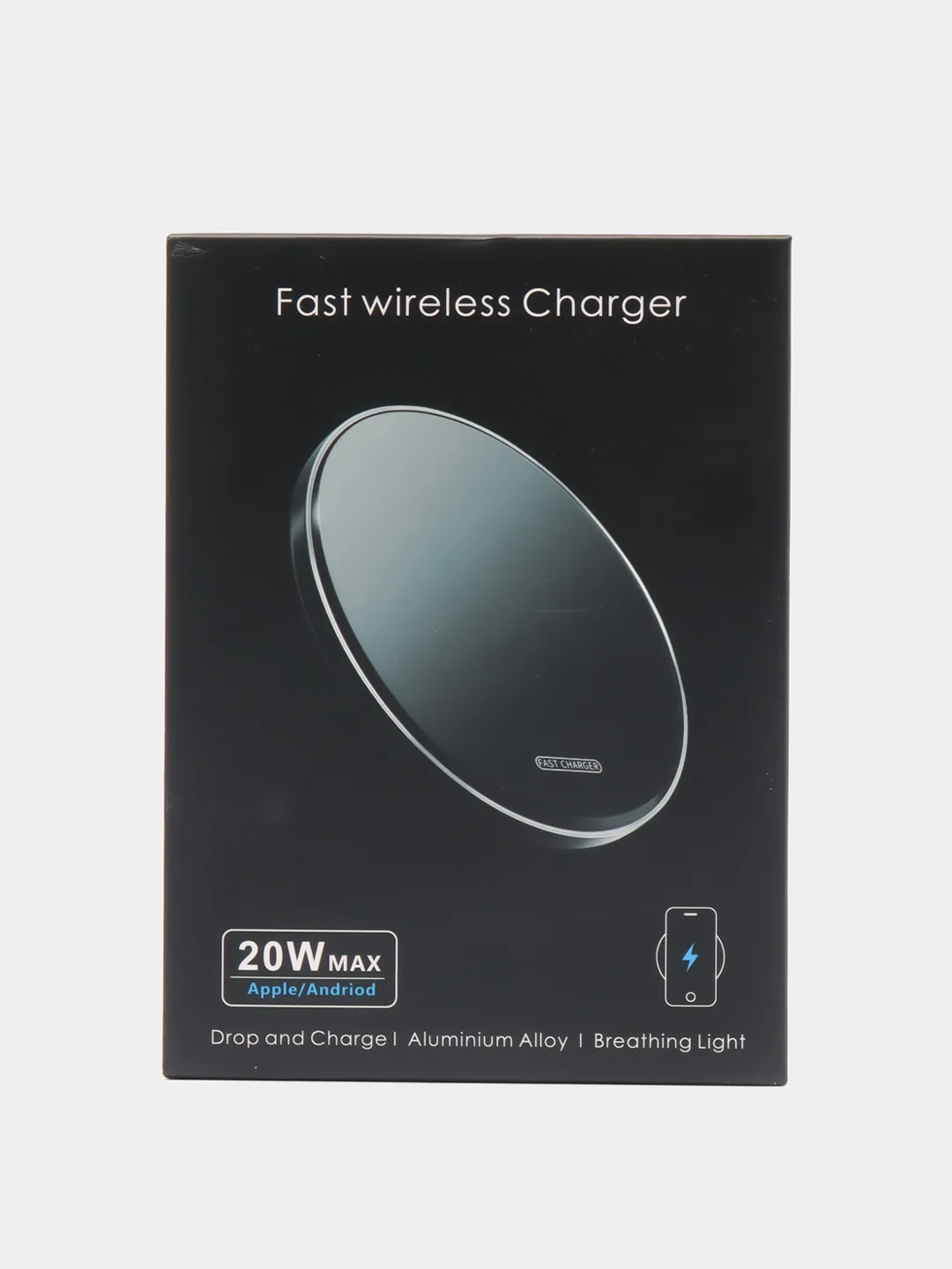 Белый беспроводная зарядка для Apple, Android 10-20W