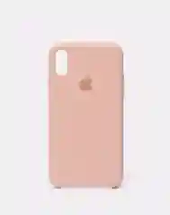 Бежевый защитный силиконовый чехол для iPhone X iPhone 10, с яблоком