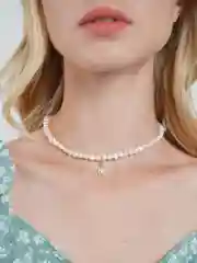 Серый металлик ожерелье из жемчуга, женское