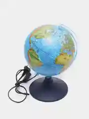 Интерактивный глобус Земли физико-политический с подсветкой, 210 мм