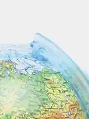 Интерактивный глобус Земли физико-политический с подсветкой, 210 мм