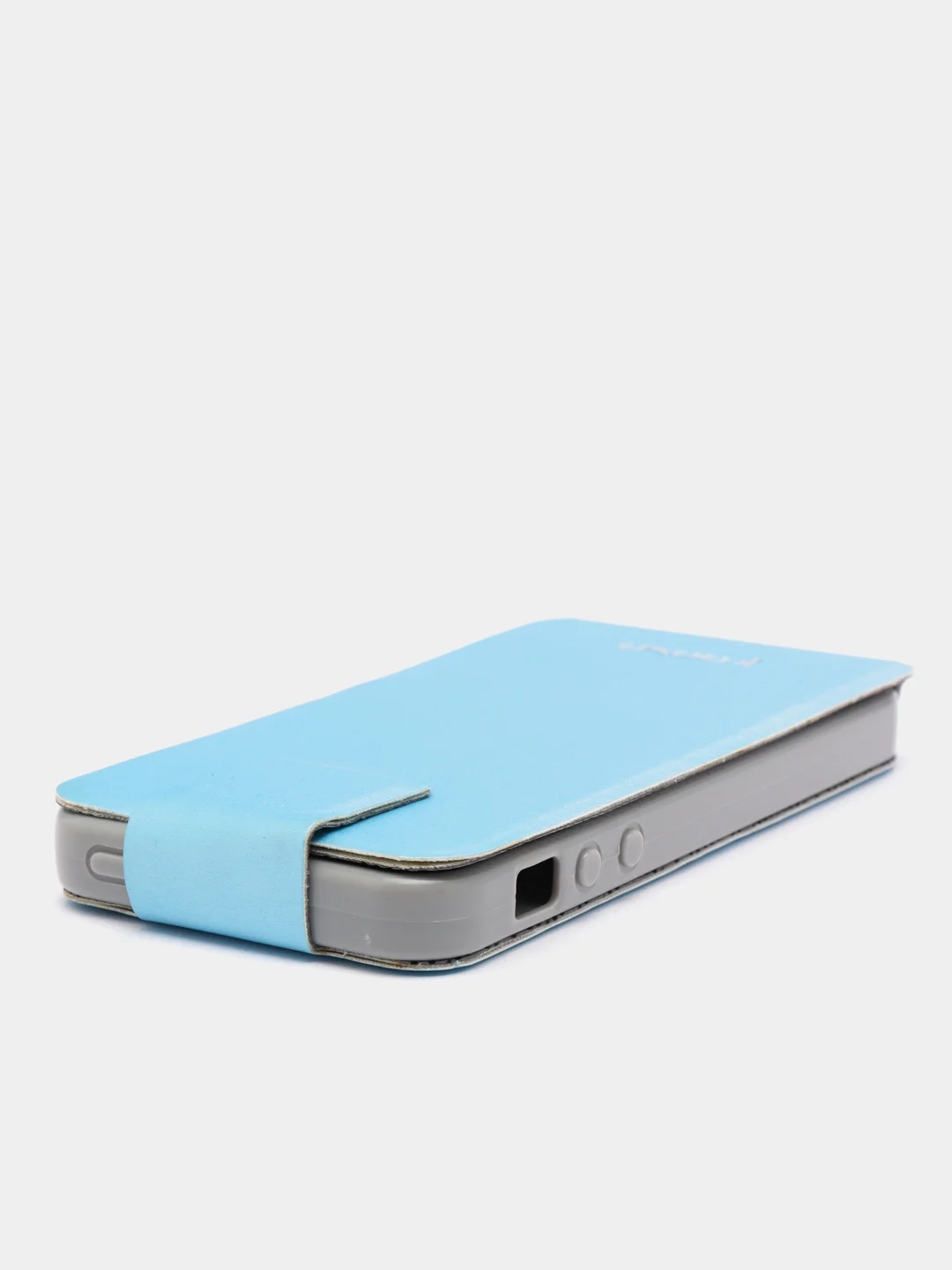 Голубой чехол-книжка для iPhone 5, 5S, SE