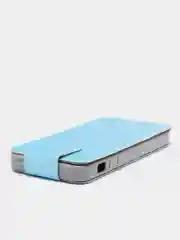 Голубой чехол-книжка для iPhone 5, 5S, SE