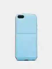 Голубой чехол-книжка для iPhone 5, 5S, SE