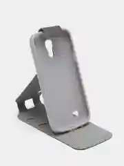 Хром чехол книжка для Samsung Galaxy S4 Mini