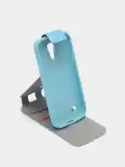 Голубой чехол книжка для Samsung Galaxy S4 Mini