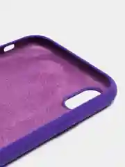 Фиолетовый чехол Silicone Case для iPhone XR, с открытым низом