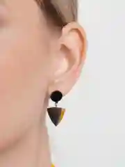 Золотой серьги "Геометрия"