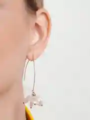 Белый серьги дизайнерские