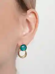 Синий серьги-пуссеты, 3 цвета