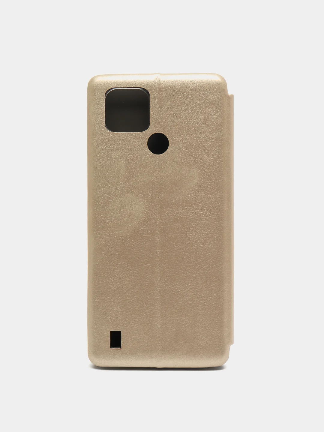 Золотой чехол-книжка для Realme C21 / C21Y, C3 / 5 / 6i, C30 / C30S / С31 / С33 / C35