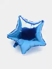 Синий шар звезда фольгированный 19", 50 см