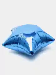 Синий шар звезда фольгированный 19", 50 см