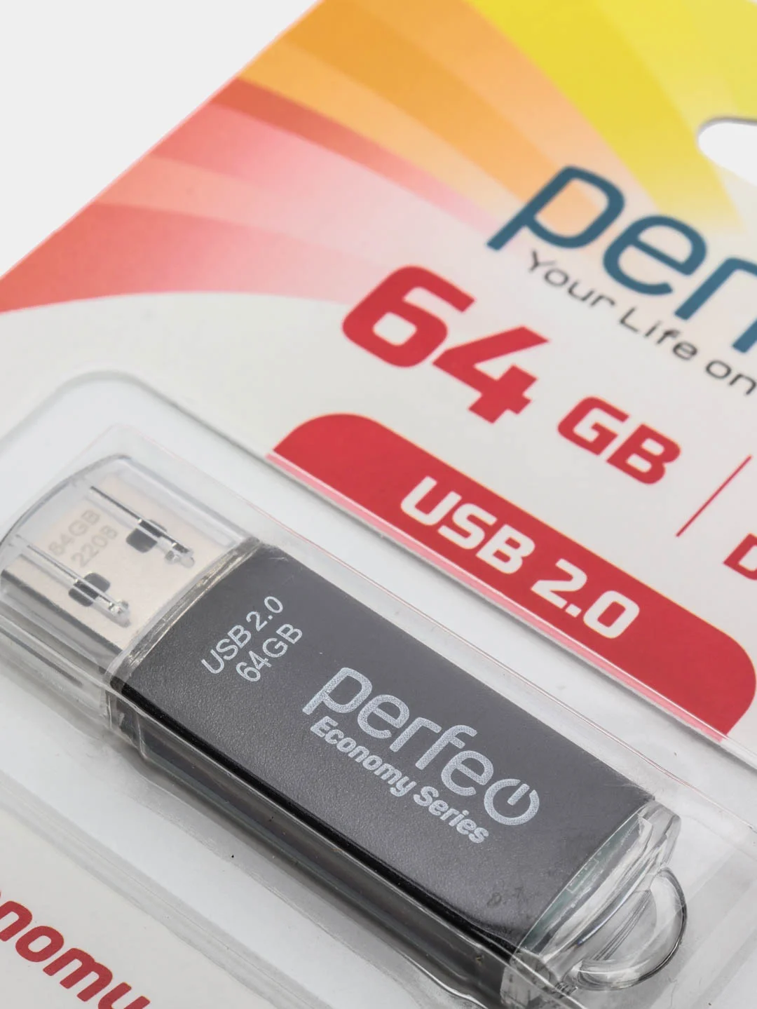 Черный флеш-накопитель Perfeo E01 economy series 4, 8, 16, 32, 64 Гб