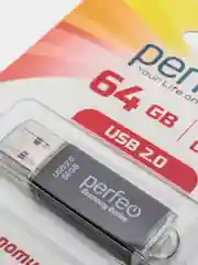 Черный флеш-накопитель Perfeo E01 economy series 4, 8, 16, 32, 64 Гб