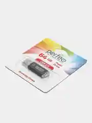 Черный флеш-накопитель Perfeo E01 economy series 4, 8, 16, 32, 64 Гб