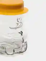 Желтый банка для меда в форме мишки, стеклянная, 300 мл
