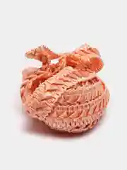 Коралловый меланж лента-тесьма декоративная "Самбоса", ширина 13 мм, длина 3 метра