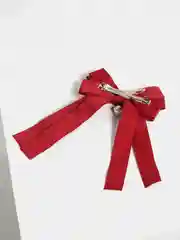 Красный бант для волос на заколке - автомат / банты для девочек школьные / Атласный / Женская