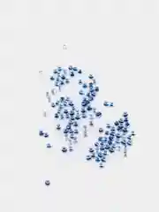 Лазурный бисер стеклянный/ Бисер для рукоделия и творчества
