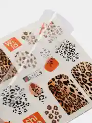 Алый наклейки водные для дизайна ногтей