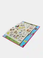 Кремовый книга с наклейками