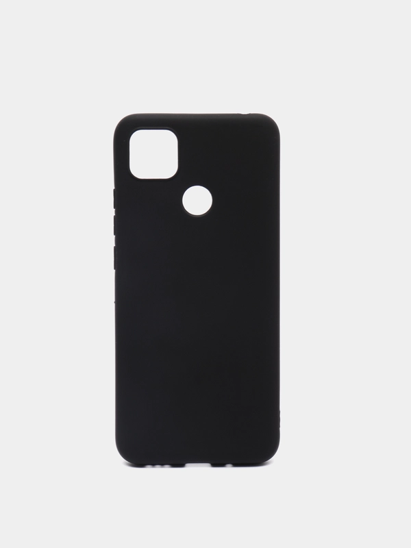 Чехол на Xiaomi Redmi 10A силиконовый, черный, матовый