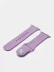Лавандовый силиконовый ремешок для Apple Watch 3, 4, 5, 6, 7, SE на 38/42/40/44