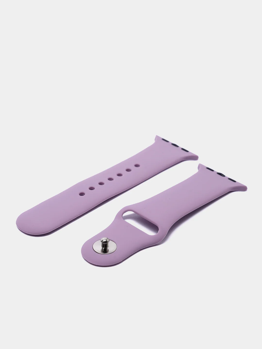 Лавандовый силиконовый ремешок для Apple Watch 3, 4, 5, 6, 7, SE на 38/42/40/44