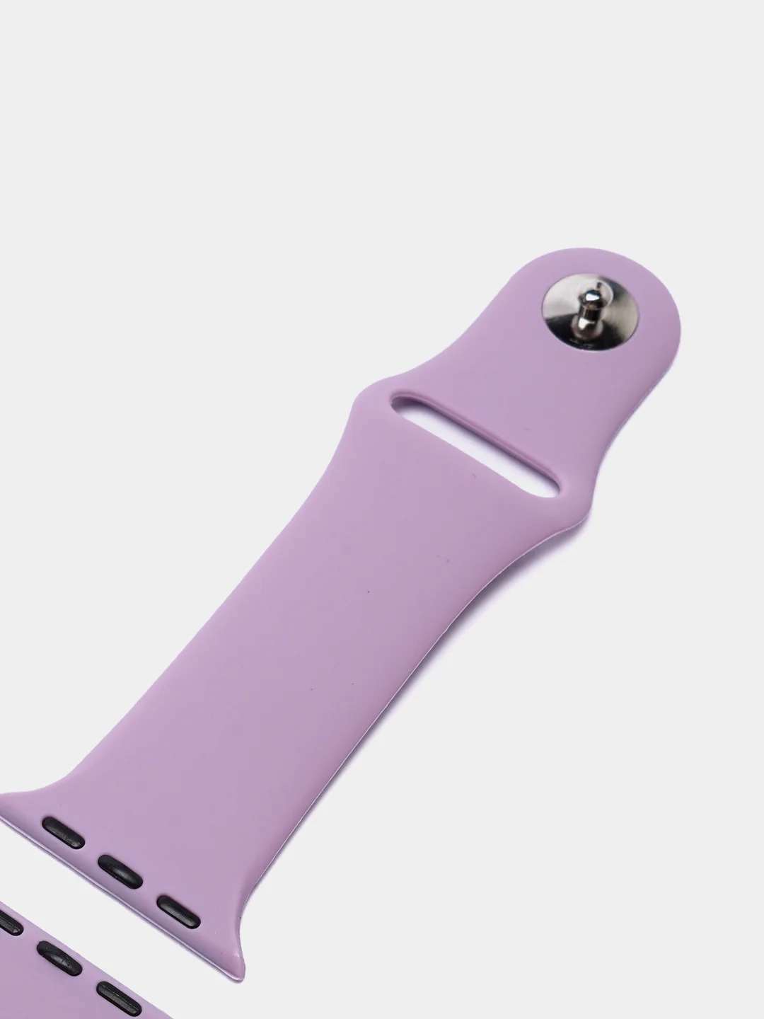 Лавандовый силиконовый ремешок для Apple Watch 3, 4, 5, 6, 7, SE на 38/42/40/44