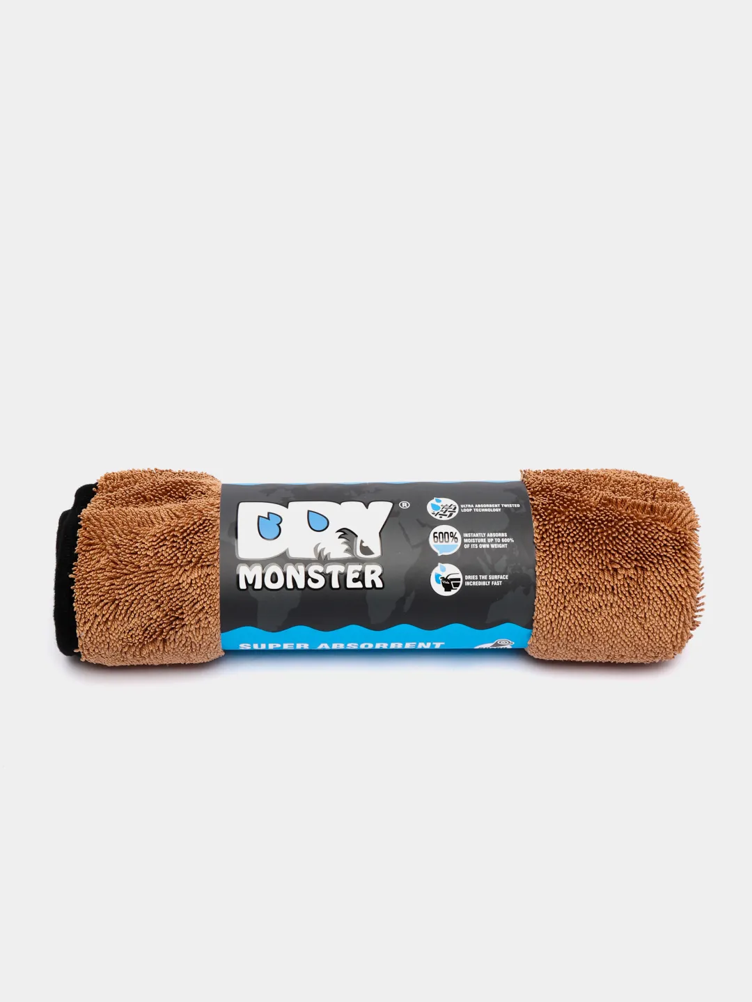 DRY MONSTER Супервпитывающее полотенце тряпка микрофибра для сушки  автомобиля 50*60 купить по цене 873 ₽ в интернет-магазине Магнит Маркет