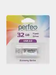 Серебряный флеш-накопитель Perfeo E01 economy series 4, 8, 16, 32, 64 Гб