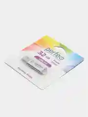 Серебряный флеш-накопитель Perfeo E01 economy series 4, 8, 16, 32, 64 Гб