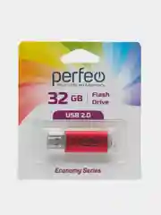 Красный флеш-накопитель Perfeo E01 economy series 4, 8, 16, 32, 64 Гб