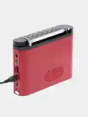 Бордовый радиоприемник цифровой Perfeo Тайга FM+ 66-108МГц