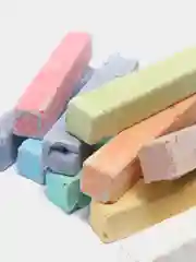 Бирюзовый мелки цветные, в наборе для рисования на асфальте