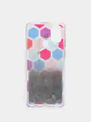 Бирюзовый чехол Samsung Galaxy M31 (Самсунг Галакси М31) переливающийся жидкий с блестками