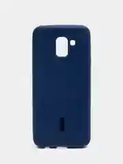 Синий меланж матовый силиконовый чехол Samsung J6