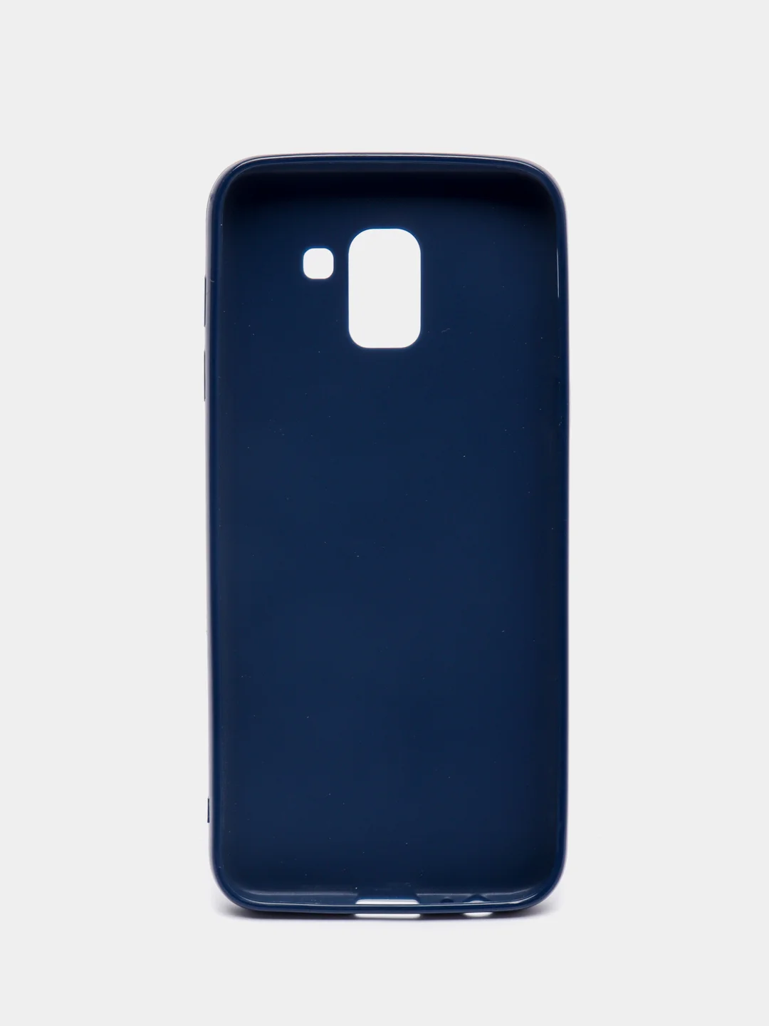 Синий меланж матовый силиконовый чехол Samsung J6