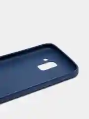 Синий меланж матовый силиконовый чехол Samsung J6