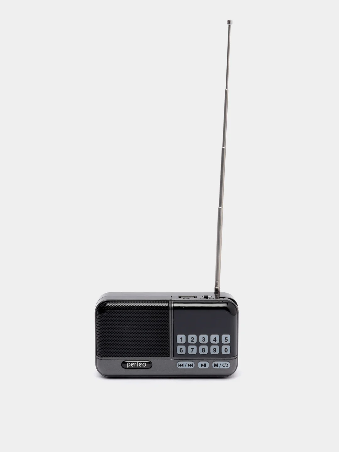 Серый радиоприемник цифровой Perfeo Aspen FM+ 87.5-108 МГц