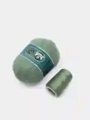 Оливковый пряжа, пух норки